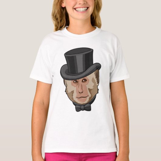 シリンダー付きサル Tシャツ (正面)