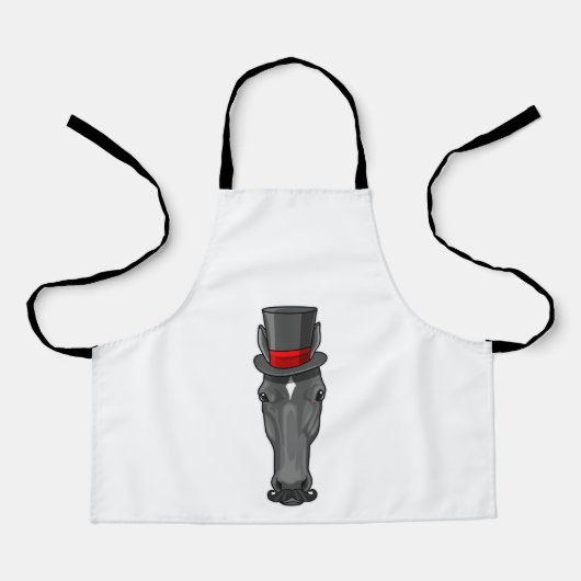 シリンダー付き馬 エプロン (正面)