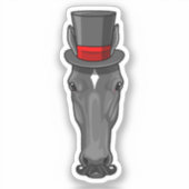 シリンダー付き馬 シール (正面)