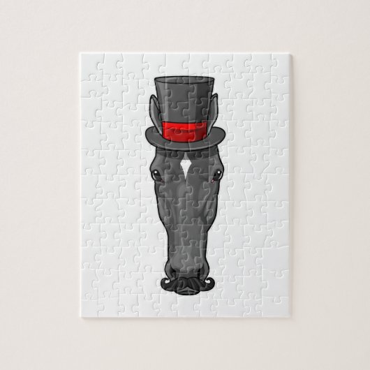 シリンダー付き馬 ジグソーパズル (縦)