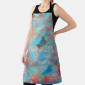 シリーカラフルズ：抽象芸術バックグラウンドテクスチャ エプロン (インサイチュ)