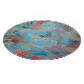 シリーカラフルズ：抽象芸術バックグラウンドテクスチャ カッティングボード (角)