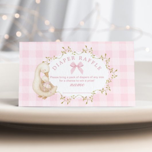 シリーガウスピンクギンガムおむつ抽選券 エンクロージャーカード