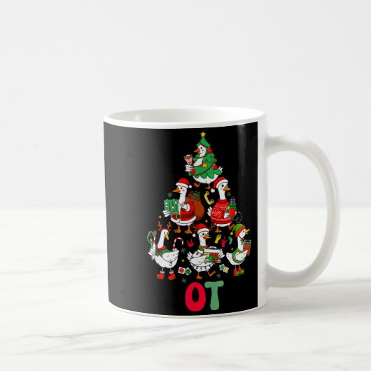 シリーグース作業療法士クリスマスツリー OT コーヒーマグカップ (右)