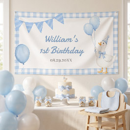 シリーグース ブルーギンガム 男の子 誕生日 横断幕