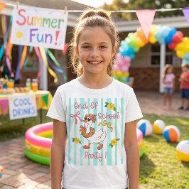 シリーグース 学校の終わりのパーティー ストライプ Tシャツ