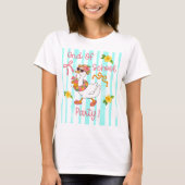 シリーグース 学校の終わり パーティー ストライプ Tシャツ (正面)