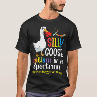シリーグース 自閉症はスペクトラム 一つだけじゃない Tシャツ