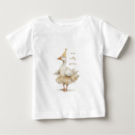 シリーゴースの3歳誕生日黄色ウォーターカラー ベビーTシャツ
