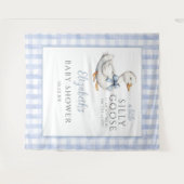 シリーゴースブルーベイビーシャワーフォトバックドロップ タペストリー (正面(横))