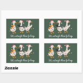 シリーゴース ABA クリスマス RBT BCBA 行動療法士 長方形シール (シート)