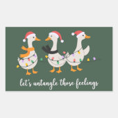 シリーゴース ABA クリスマス RBT BCBA 行動療法士 長方形シール (正面)