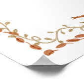 シリーゴース rustic 秋のベイビーシャワー ウェルカム ポスター (角)