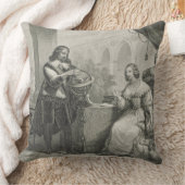 シリーズからのスウェーデンのクリスティーナの(1626-89年の)女王、 クッション (ブランケット)