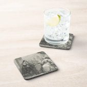 シリーズからのスウェーデンのクリスティーナの(1626-89年の)女王、 コースター (右側)