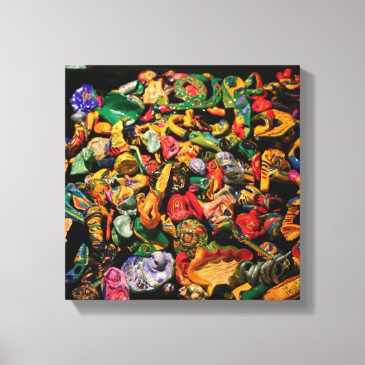 シリーズマイクロマンティック小型マイクロオブジェクトC キャンバスプリント (正面)