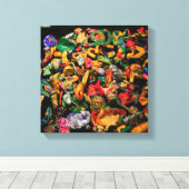 シリーズマイクロマンティック小型マイクロオブジェクトC キャンバスプリント (インサイチュ (ウッドフロア))