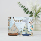 シリーズ航海のデザイン4 ポストカード (スタンド正面)