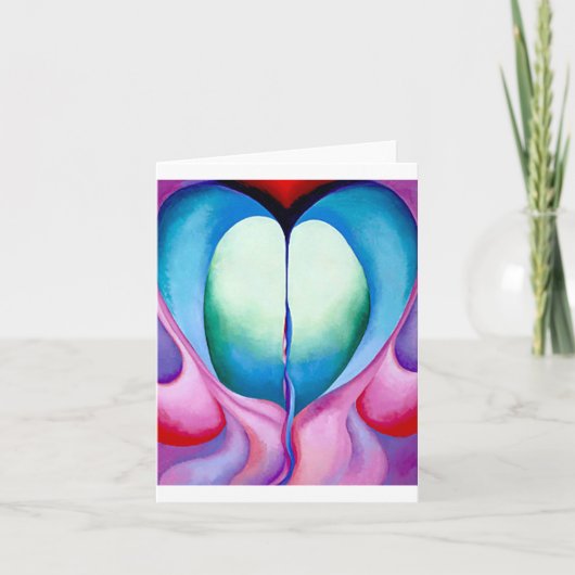 シリーズ1、8号、ジョージア・オキーフ、 カード (正面)