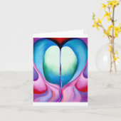 シリーズ1、8号、ジョージア・オキーフ、 カード (黄色い花)