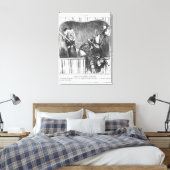 シリーズ'Actualites'，新しいナポリ人 キャンバスプリント (インサイチュ (寝室))