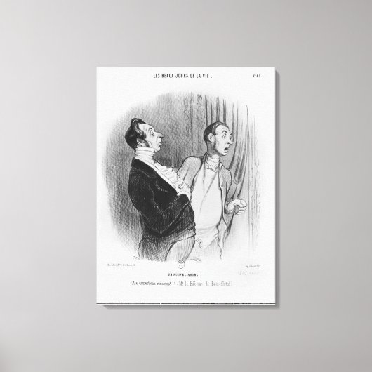 シリーズ'Les beux jour de la vie'、新しい キャンバスプリント (正面)