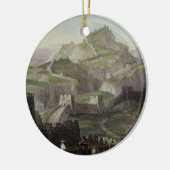 「シリーズoの中国からの万里の長城、 セラミックオーナメント (左)