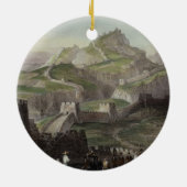 「シリーズoの中国からの万里の長城、 セラミックオーナメント (裏面)