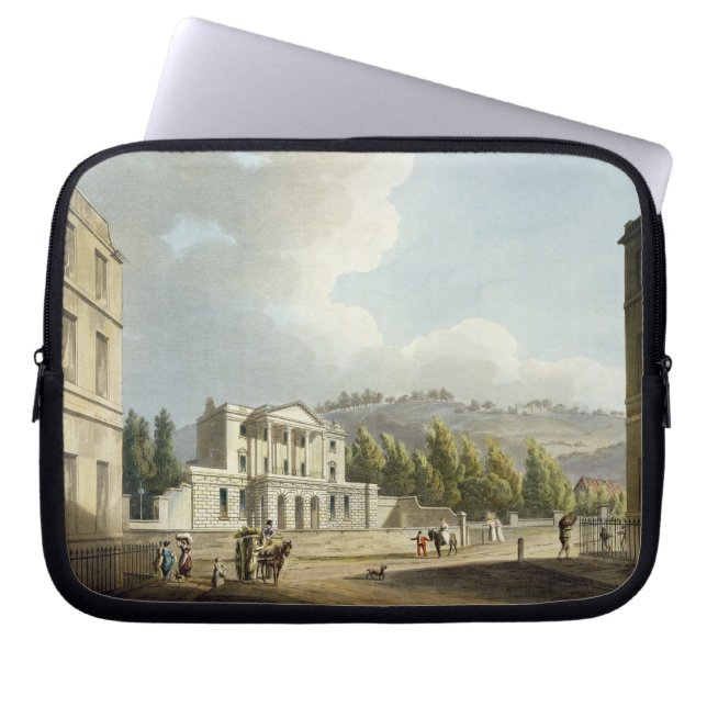 「シリーズo図解入りの、写真付きのなBathからのシドニーのホテル、 ラップトップスリーブ (正面)