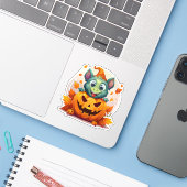 シリーハロウィンモンスター シール (ノートパソコンとiPhone)