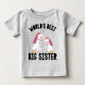 シリーユニコーン 世界で一番素敵なお姉ちゃん ベビーTシャツ (正面)