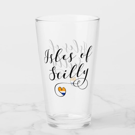 シリー国旗のハート タンブラーグラス (正面)