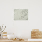 シリー諸島のイギリス地図 ポスター (キッチン)