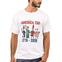 シリー・ギース・アメリカ250 楽しい愛国Tシャツ