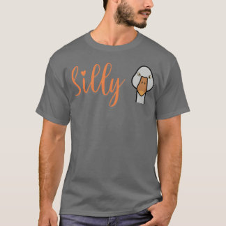 シリー・グースの頭の面白い動物の変わった鳥 ボーイ Tシャツ