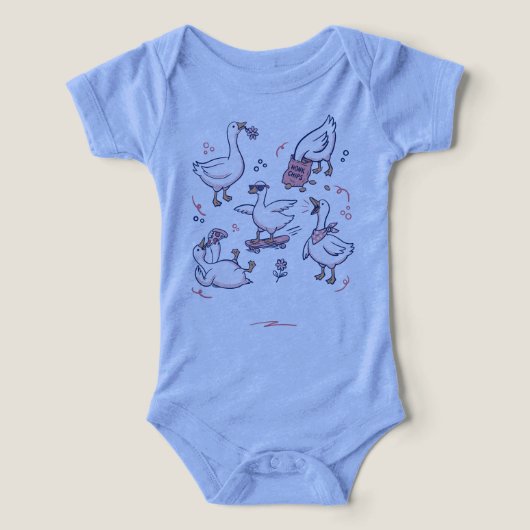 シリー・グース・ギャング おもしろガチョウTシャツ (デザイン正面)