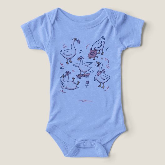 シリー・グース・ギャング おもしろガチョウTシャツ (デザイン正面)