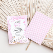 シリー・グース・ギンガム・ガールズ ベビーシャワー 招待状