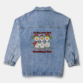 シリー・グース・クリスマスTシャツ デニムジャケット (裏面)
