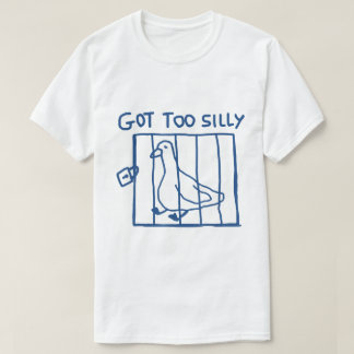 シリー・グース・ミーム 楽しい動物の駄洒落 Tシャツ