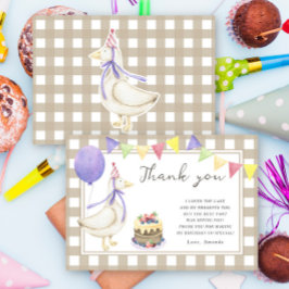 シリー・グース 誕生日パーティー ありがとう サンキューカード