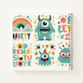 シリー モンスター パレード – カラフルなクリーチャーのカオス ノートブック (裏面)