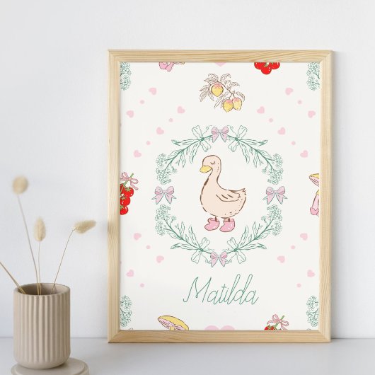 シリ―・ゴース テーマ かわいい ゴース ピンク オーダーメイド ポスター