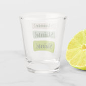 シルアイリッシュグッドヘルス聖パトリックの日グリーン ショットグラス (裏面)