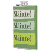 シルアイリッシュグッドヘルス聖パトリックの日グリーン フラスク (左)