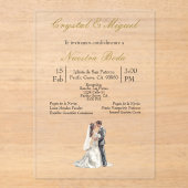 シルウエタデノヴィエノヴィオ アクリル招待状 (正面)