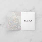 シルエかわいらしットウマとフラワーイースターエッグ サンキューカード (内部)