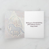 シルエかわいらしットホースとイースターエッグイースター カード (内部)