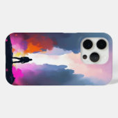 シルエはっきりしたッ素晴らしトSci-Fiランド Case-Mate iPhoneケース (裏面 (横))