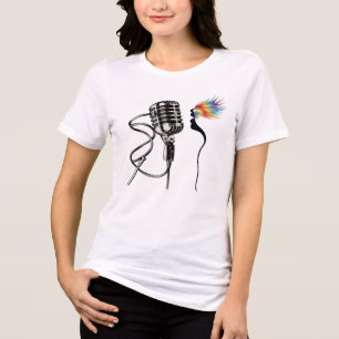 シルエエレガントットシンガー トライブレンドTシャツ